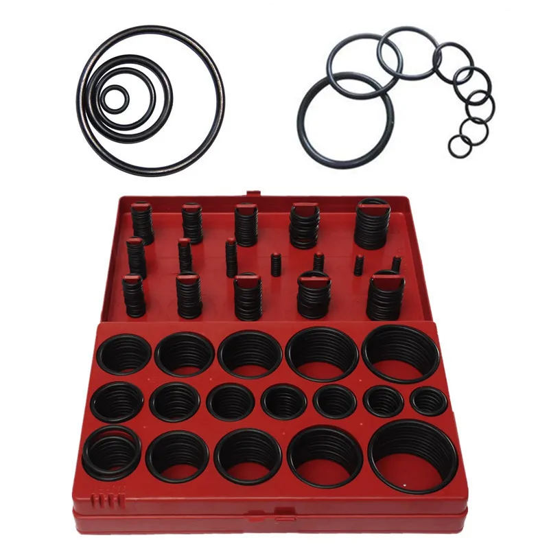 

419Pcs Assorted O Ring Rubber Seal Assortment Set Kit Garage Plumbing With Case for General Plumbers Mechanics Workshop