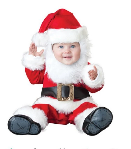Disfraz de Navidad para niños y niñas, traje de Santa Claus, elfo, ropa para bebé recién nacido, con sombrero, manga fiesta de Carnaval| | - AliExpress