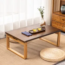 Table basse en bois massif, pliable, minimaliste, moderne, Tatami, pour salon