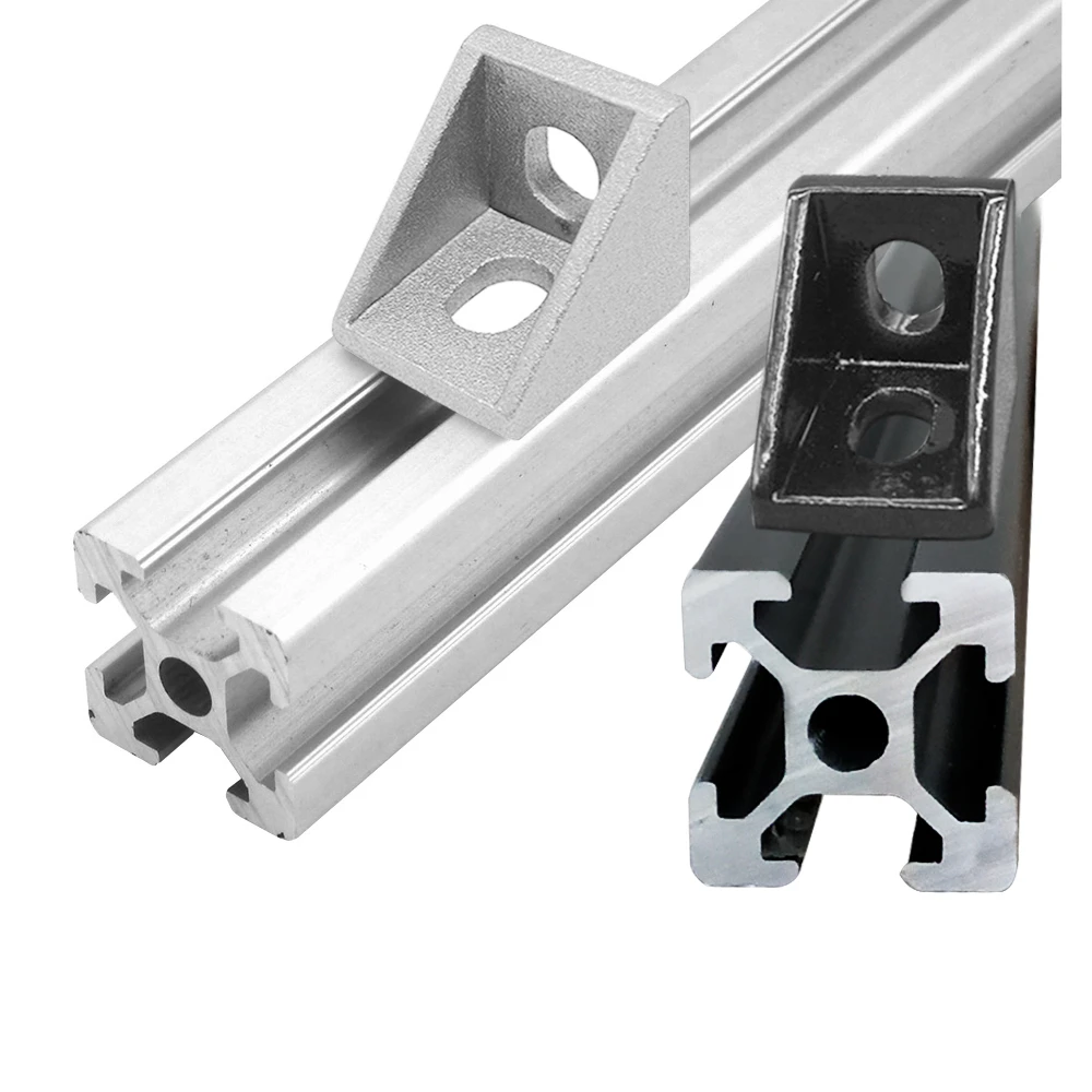 1 Piece Euro Standard Corner Connector Series Corner Bracket Gusset For T Slot 6mm Series Aluminum Extrusion Profile Brackets Aliexpress