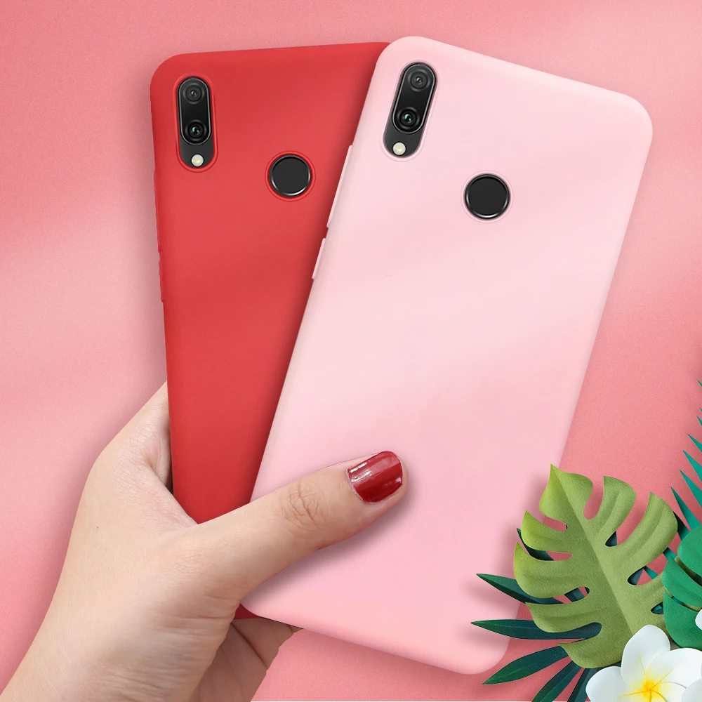 

Anti-fall Protective Phone Case For Huawei P30 P20 P10 Lite Pro 2019 Solid Color Cover Capa For Huawei Honor 8X 9X Pro Nova 4E
