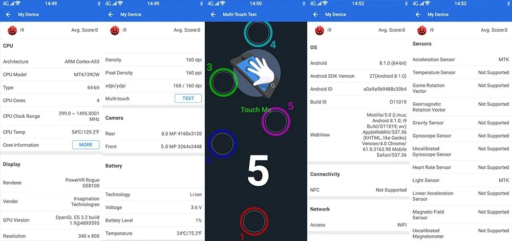 Поддержка Google Play 3," маленький мини мобильный телефон android 8,1 MTK6739 четырехъядерный 2 ГБ+ 16 Гб 64 Гб 4G смартфон с двумя sim-картами K-Touch i9
