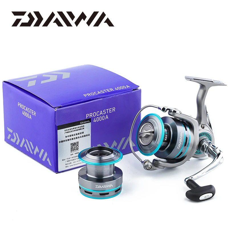 Original DAIWA PROCASTER A Spinning fishing reel 2000/2500/3000/4000A 7BB  Carretilha Moulinet Peche saltwater +Spare metal spool