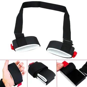 

Skiing Pole Shoulder Hand Adjustable Hook Loop Nylon Hand Carrier Lash Handle Strap Hook Loop Protecting Ski Handle Strap Bags