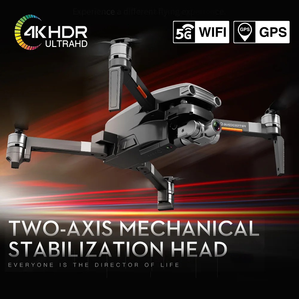 L109 Pro Drone 4K Wifi Professional GPS 5G Quadcopter with Camera HD FPV 2-Axis Gimbal Brushless Motor 1.2KM RC Dron