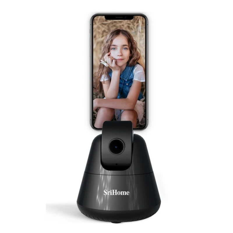 SriHome SH006 360 Degree Rotation Panoramic Head Bluetooth Auto Face Tracking Object Holder with Phone Clamp | Мобильные телефоны и
