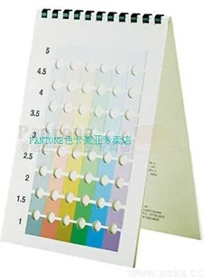 

Standard AATCC six color nine level card international color card