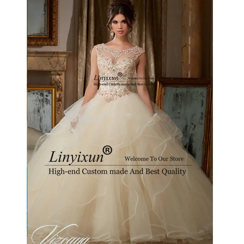 as pic Vestido 15 anos голубое праздничное платье Jewerly бальное платье из тюля дешевые пышные платья милые 16 платья дебютантные платья - Цвет: as pic