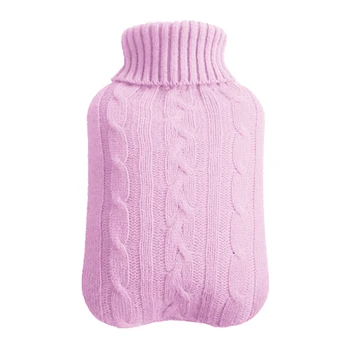 

2000ml Large Hot Water Bottle Washable Removable Safe Warm Accessories Cover Protective Winter Explosion-proof Knitted Soft