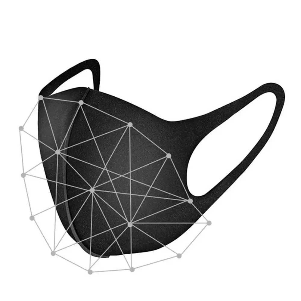 

200pcs/lot Black Mouth Mask Anti Haze Dust Washable Reusable Dustproof Mouth Face Mask Breathable Comfortable Mask For Women Men
