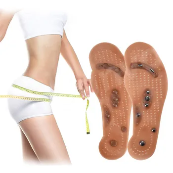 

Body Detox Slimming Magnetic Foot Acupuncture Point Therapy Insole Cushion Massager Brioche Comfort Massage Shoe Pads Therapy