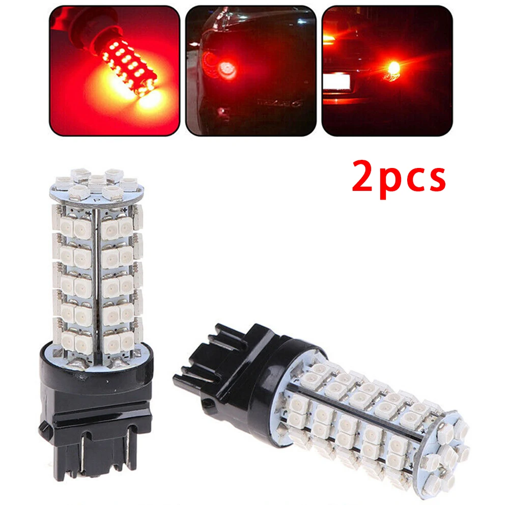 2шт 12В красный 3157 68-SMD светодиодный светильник s лампы тормоза задние стоп лампы Грузовик светильник системы задний светильник s Аксессуары