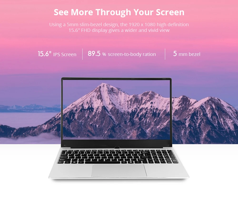 VORKE Notebook 15 4G Laptop Intel Core i5-8250U 15.6'' Screen 19201080 Windows 10 8GB DDR4 256GB SSD (2)