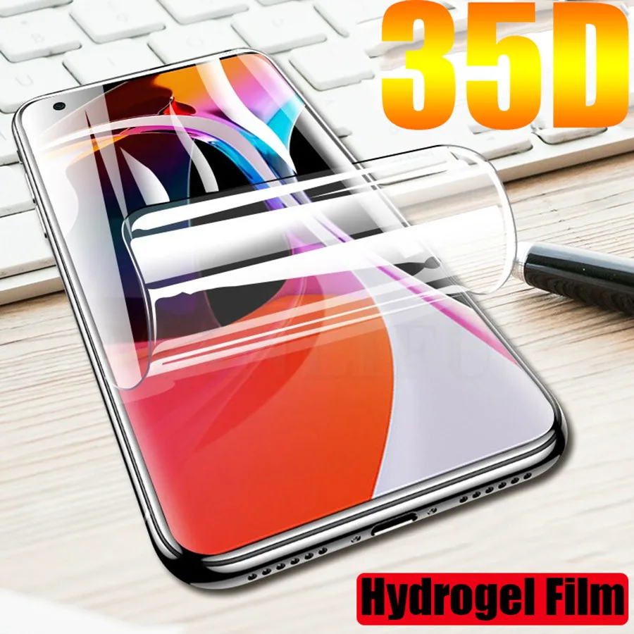 35D силиконовая Гидрогелевая пленка для Xiaomi 10 CC9 Pro Lite полное покрытие мягкая