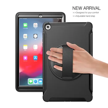 

Tablet Case for Samsung Tab A 10.1 Inch SM-T510/T515 T510 2019 Heavy Duty Rugged Shockproof Case 360 Rotate Kickstand/Hand Strap