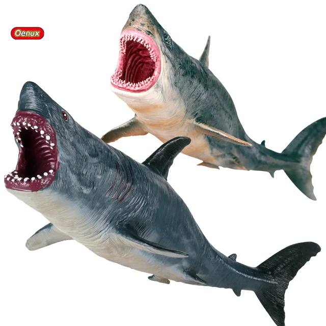Oenux New Savage Marine Megalodon Action Figure Sea Life Ocean Animals Big Shark Fish Model Pvc Baby Shower Toy For Kids Gift Action Figures Aliexpress