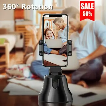 

360 Rotation Face Tracking Smart AI Gimbal Personal Robot Cameraman Rotation Face Tracking Black White