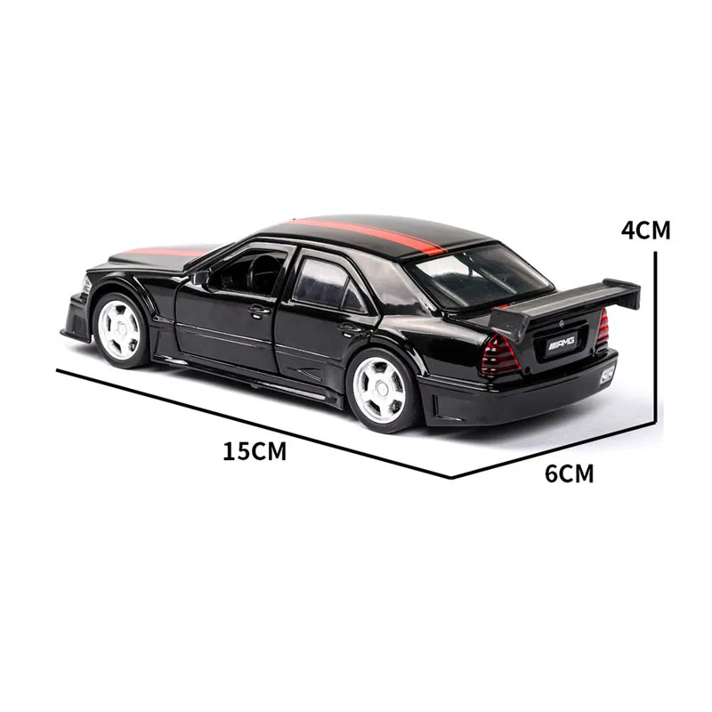 1:32 Mercedes Benz W201 AMG Модель автомобиля из сплава литая Игрушечная модель автомобиля звук и светильник детская игрушка коллекционные вещи