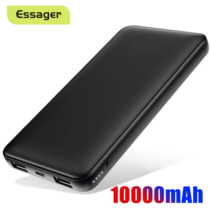 Внешний аккумулятор Essager с 2 USB-портами 10000 мАч | Мобильные телефоны и аксессуары