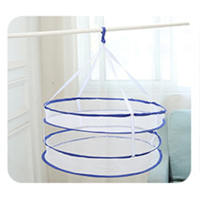 Clothes Basket Drying Net Flat Net Pocket Household Drying Socks,  Sweater Special Drying Rack Laundry Storage & Organization Double layer