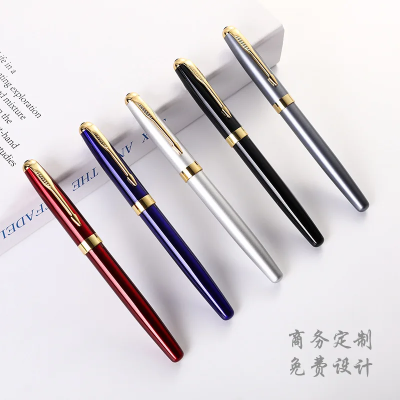 Business Metal Fountain Pen Signature Pen 5 PCS Office Gift Pen Stationary Supplies Bussiness Supplies