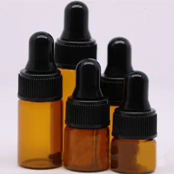 

1ml/2ml/3ml/4ml/5ml/10ml Brown transparent dropper bottle screw bottle