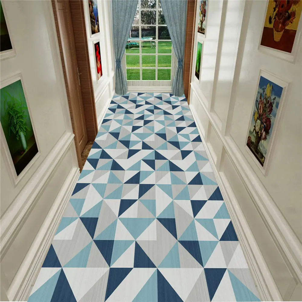 Современный простой внутренний входной коврик скандинавский геометрический узор кухня гостиная ковры прикроватный домашний декор коридор ковер - Цвет: No-08