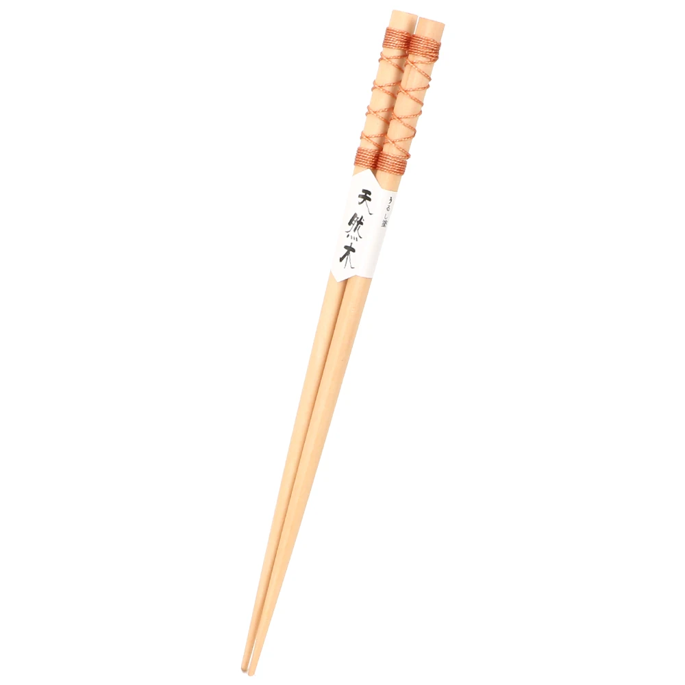 Суши китайская еда кухонные инструменты ручной работы японский стиль китайская вишня натуральные деревянные палочки для еды 1 пара многоразовые - Цвет: Khaki 2
