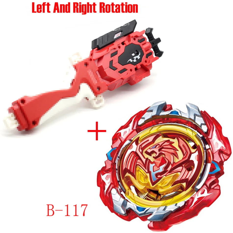 Новейшая модель; Beyblade Burst ToysB-145 B-144 B-143 B-140 с пусковым устройством и коробчатый отвал Металл Fusion Бог Прядильный механизм бей лезвия игрушка - Цвет: B-117