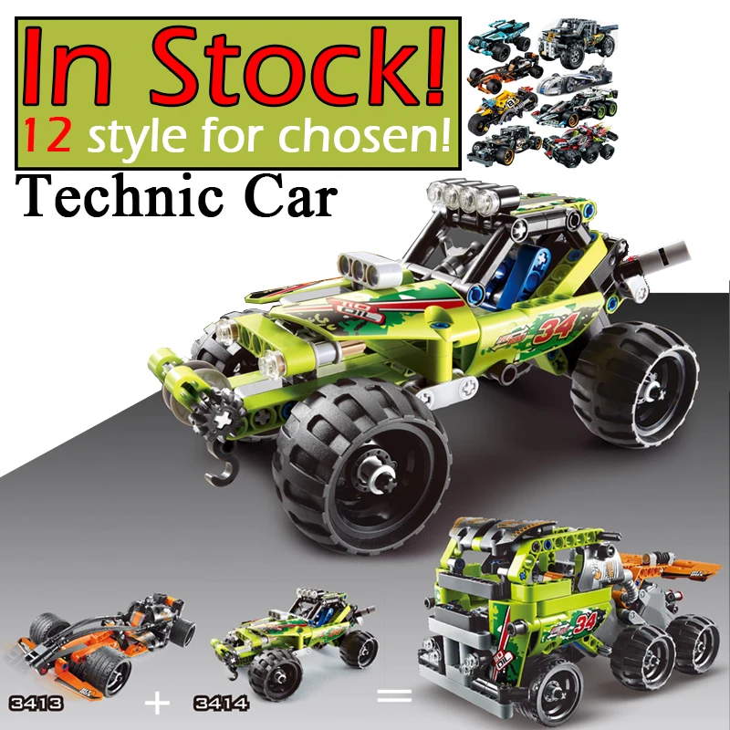 

Decool Racer Pull Back Car Technic Tractor Creator City Tech Model Building blocks Bricks legoinglys DIY Toys For Children gift