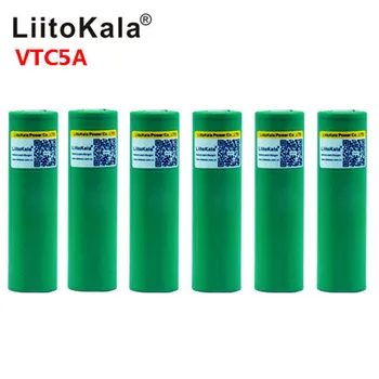 

liitokala 3.7V 2600mAh VTC5A rechargeable Li-ion battery 18650 Akku US18650VTC5A 35A Toys flashlight