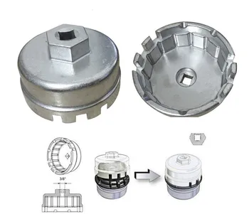 

Oil Filter Aluminum Cup Wrench for Toyota Prius Corolla Rav4 Auris G08 Drop ship 64.5mm/14P