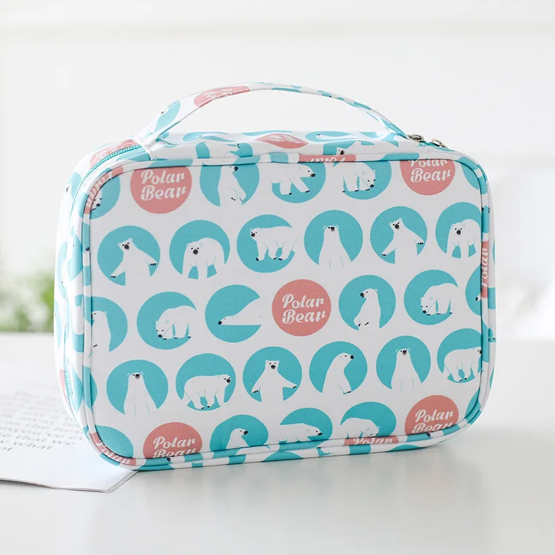 Hook Cosmetic Bag Cotton Cloth Business Trip Travel Wash Bag Hanging Multi-functional Cosmetics Storage Bag Creative