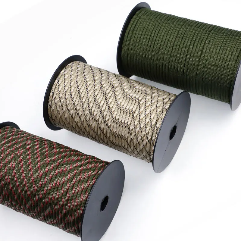 Standard Dia.4mm 9 stand Cores Paracord for Survival Parachute Cord Lanyard Camping Climbing Camping Rope Hiking Clothesline paracord rope braided paracord