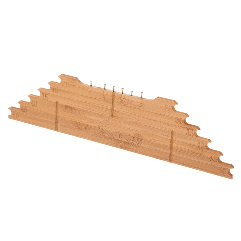 Smooth Bamboo Fish Measuring Sub-line Ruler Fishing Line Cutting Tool 50cm Replacement Tackles for Fisherman