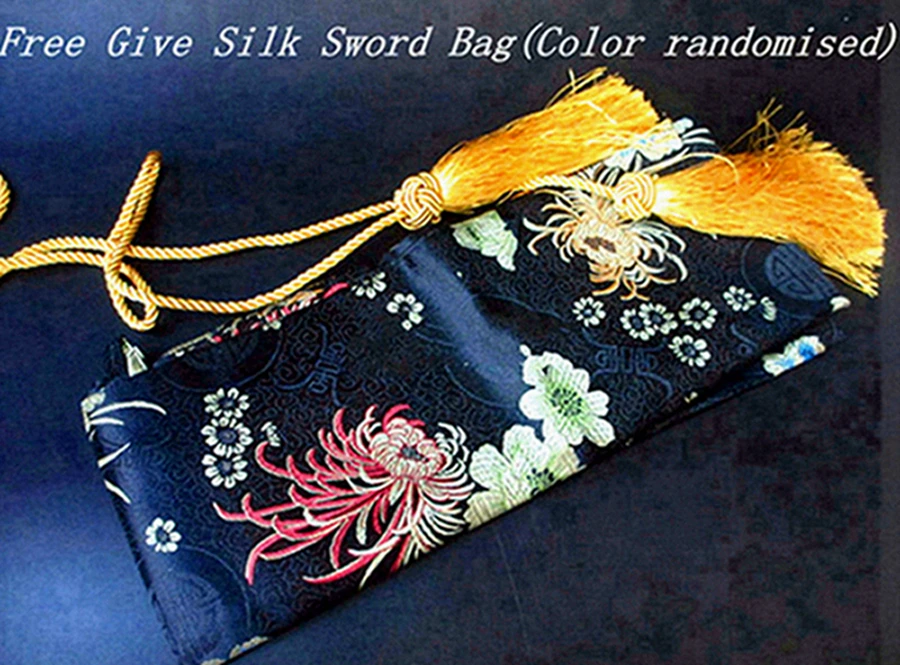 Folded Red Pattern Steel Sharp Chinese KungFu Dao Sword WuShu Han Jian Saber Dragon Theme Home Decoration Real Knife Swords