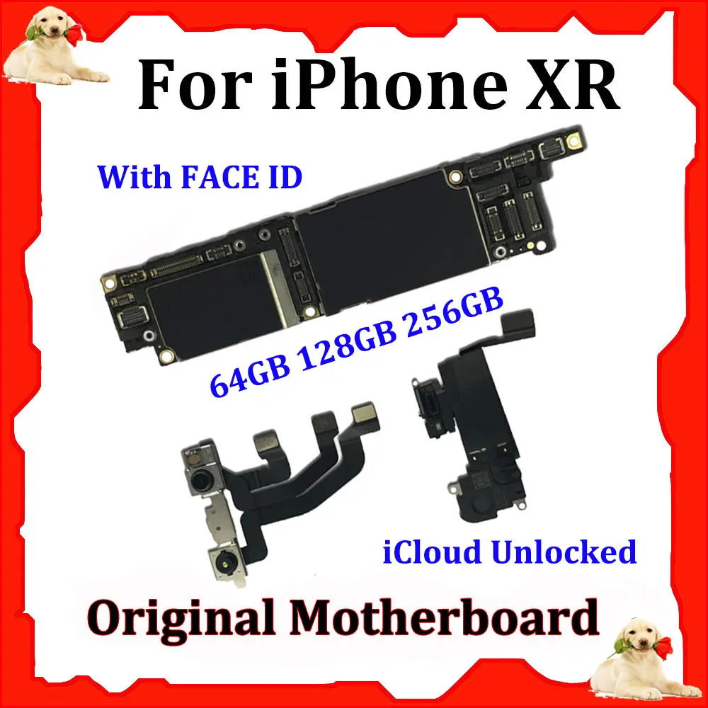 

Motherboard For iPhone XR 64g 128g 256g With / without Face ID Original Mainboard iCloud Unlocked Logic Mother board IOS System