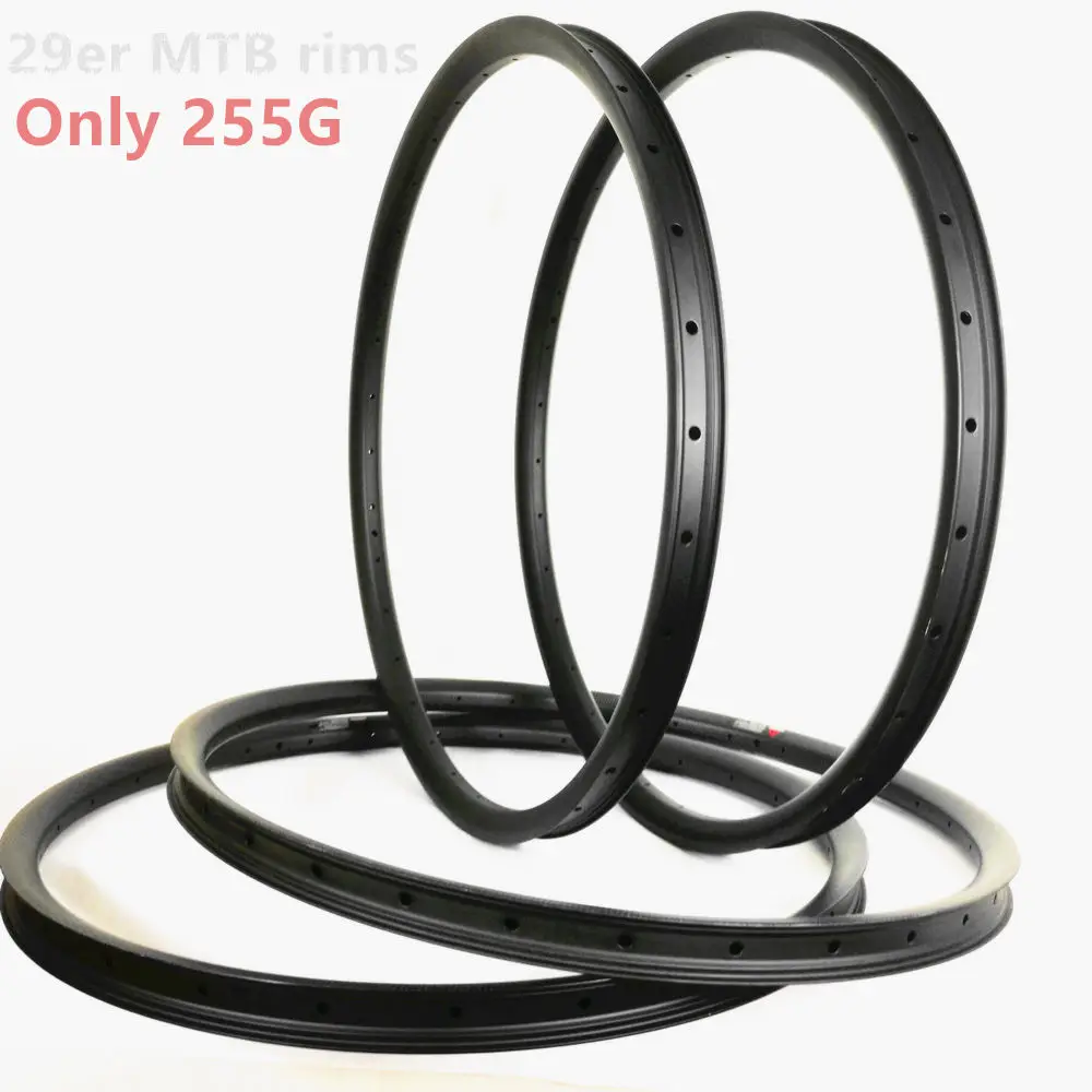 Только 255g UD матовый 29er mtb обода 24 мм 27 28 30 33 35 40 50 диски из углеродного сплава горный