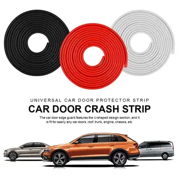 

5M Car Door Trips Rubber Edge Protective Strips Side Doors Moldings Adhesive Scratch Protector Vehicle Edge Guard