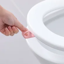 1PC Portable WC Toilet Cover Lifting Device Avoid Touching Toilet Lid Handle Bathroom Cartoon Snail Toilet Seat Lifters