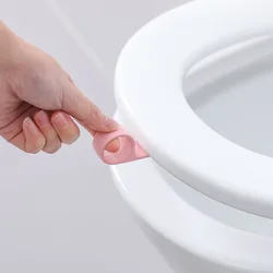 1PC Portable WC Toilet Cover Lifting Device Avoid Touching Toilet Lid Handle Bathroom Cartoon Snail Toilet Seat Lifters
