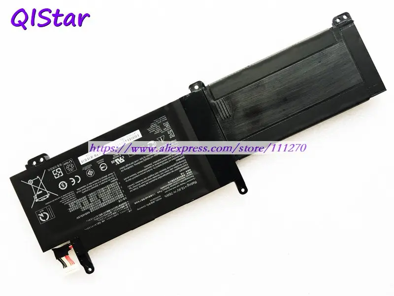 QISTAR 15,4 V 76Wh подлинный C41N1716 Аккумулятор для ноутбука Asus GL703GM, GL703GS, ROG strix GL703GM, ROG strix GL703GS