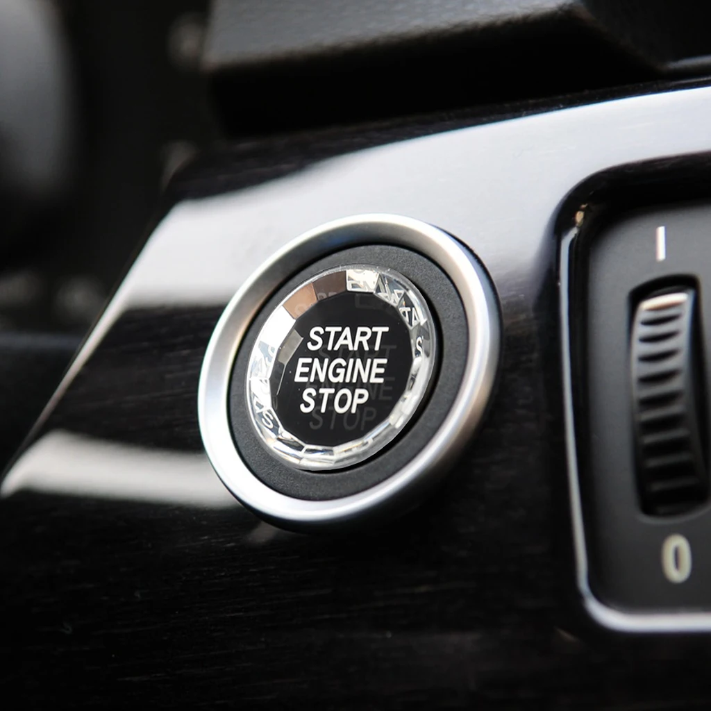

2019 ABS Diamond Crystal Start Stop Switch Button For BMW X5 X6 E90 E91 E92 E93 E Series suitable for decorating cars