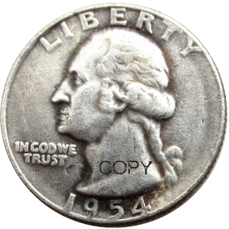 

US 1954D Washington Quarter Silver Plated Copy Coin