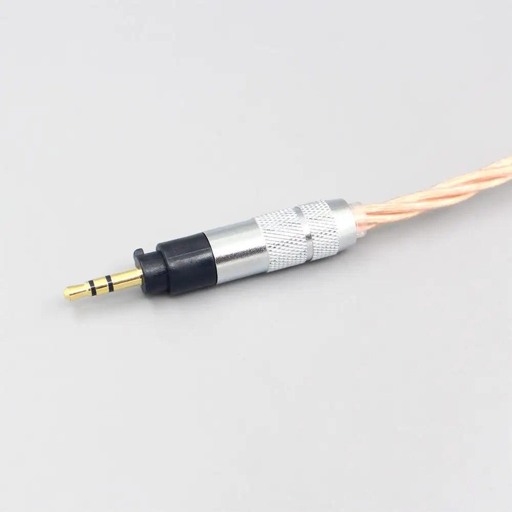 LN007160 Silver Plated OCC Shielding Coaxial Earphone Cable For Sennheiser Urbanite XL On Over Ear Headphones