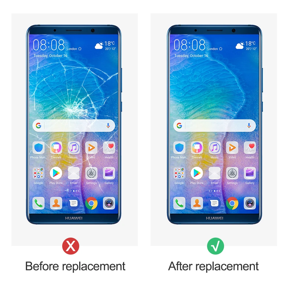 6," для huawei mate 10 Pro, ЖК-дисплей, дигитайзер, сенсорный экран, стекло в сборе с рамкой для замены