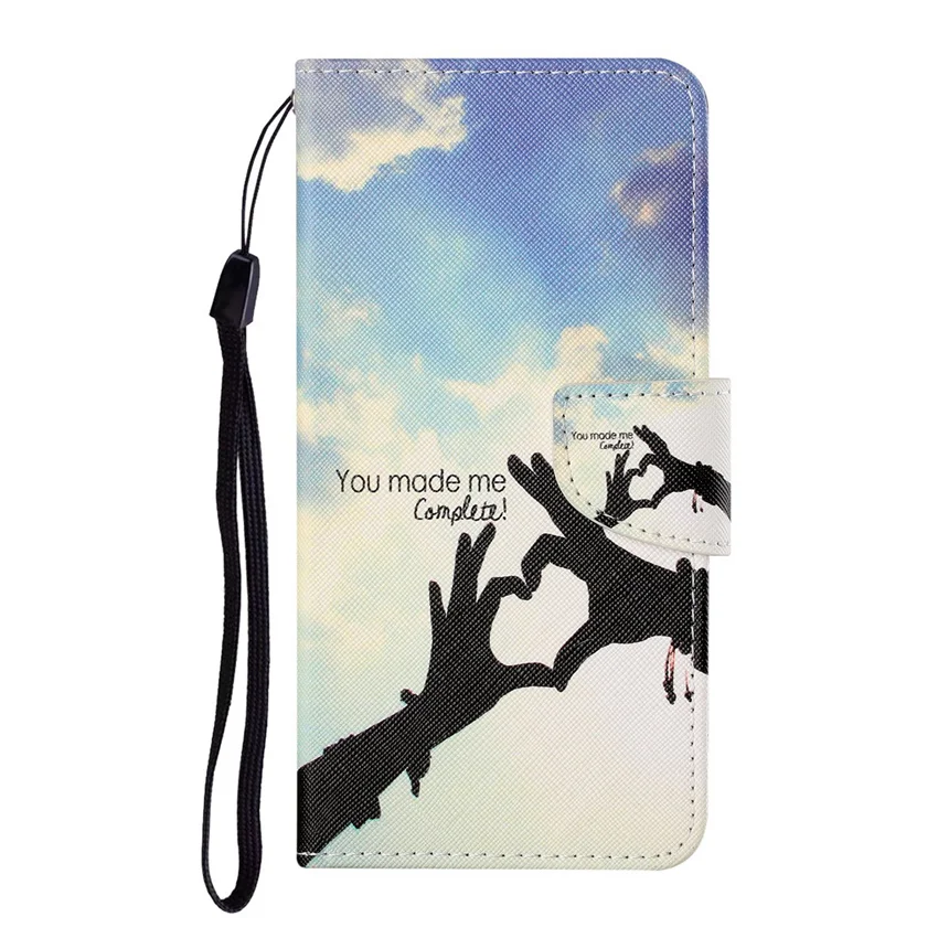 Flip Card Slot Wallet Leather Case For Redmi Note 5 5A Plus 6 7 7A 8 8A 9 9A 9C 9T 9S 10 10S Pro Cat Starry Sky Painted Cover