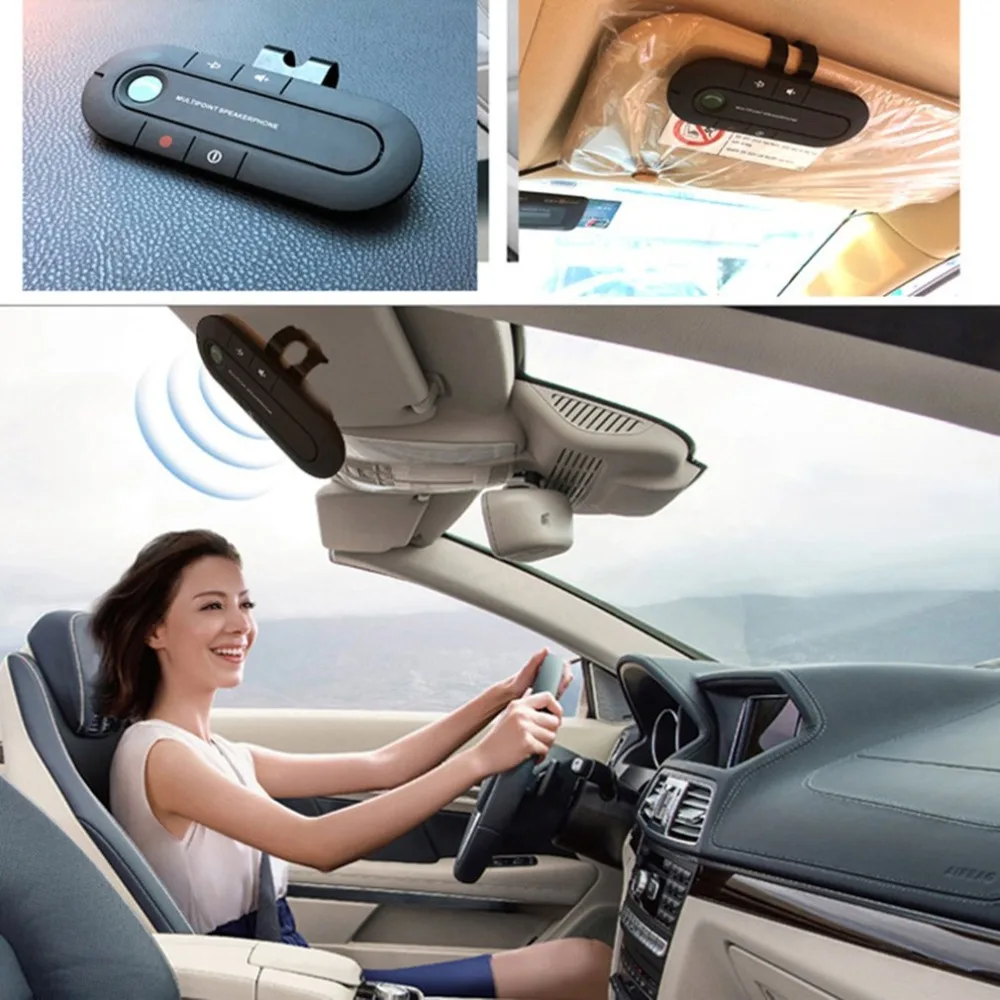 BT501 USB B-T Handsfree автомобильный комплект беспроводной динамик телефон MP3 музыкальный плеер Солнцезащитный козырек клип динамик телефон Hands-Free