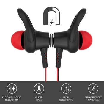 

BS88 Universal Magnetic Wireless Bluetooth 4.2 Earphone Magnetic Sport Running Wireless Bluetooth Headset Hands Free