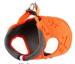 Orange Поводок для домашних животных, поводок для спины, жилет для собак, набор для выхода из гиены, веревка, Тедди, право, борьба, маленькие и средние товары для животных, собак - Цвет: Orange